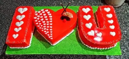 I Love U Cake