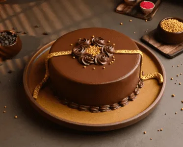 Golden Rakhi Cake in Jamshedpur