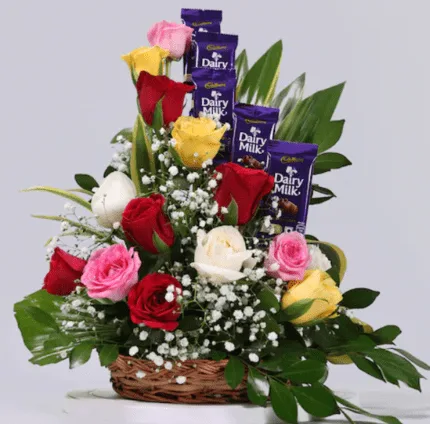 Mixed Roses Arrangement